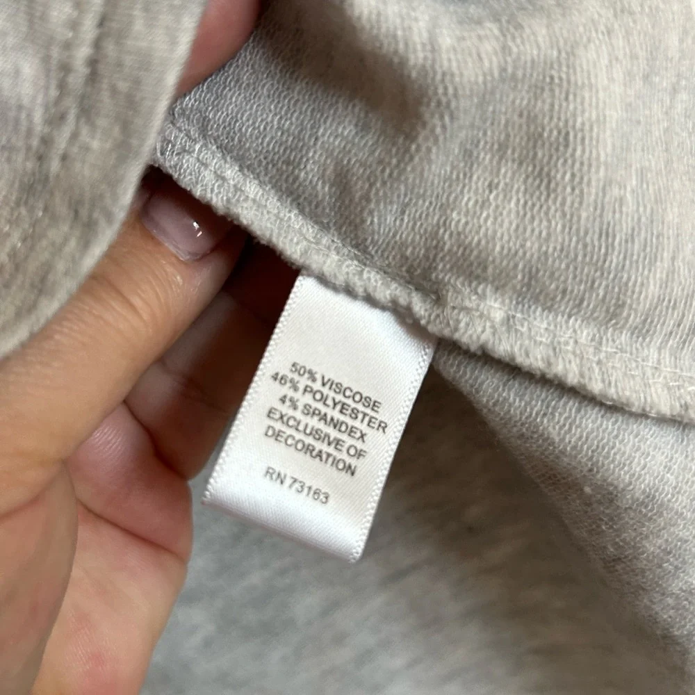 Cable & Gauge gray viscose blend kangaroo pocket hoodie size medium - Picture 10 of 12